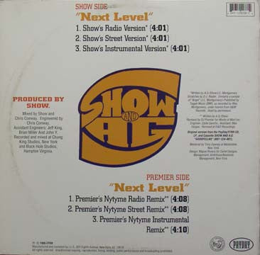 Showbiz & A.G. : Next Level (12")