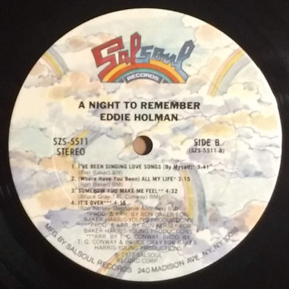 Eddie Holman : A Night To Remember (LP, Album, Pit)