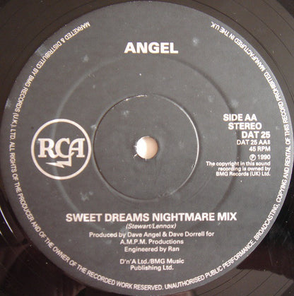 Eurythmics : Angel / Sweet Dreams Nightmare Mix (12")