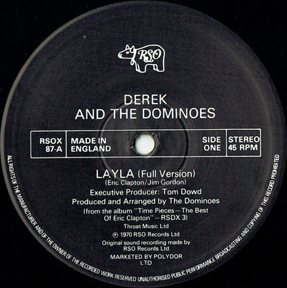 Derek & The Dominos / Eric Clapton : Layla / Wonderful Tonight (Live Version) (12")