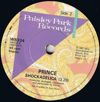 Prince : If I Was Your Girlfriend (7", Single, Pap)
