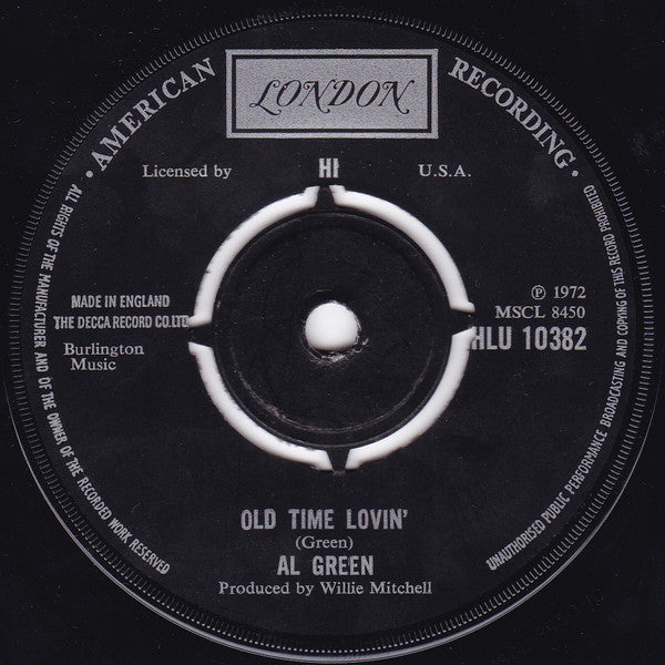 Al Green : I'm Still In Love With You (7", Single, 4-P)