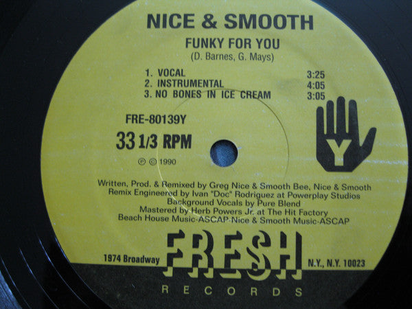 Nice & Smooth : Funky For You (12", RE)