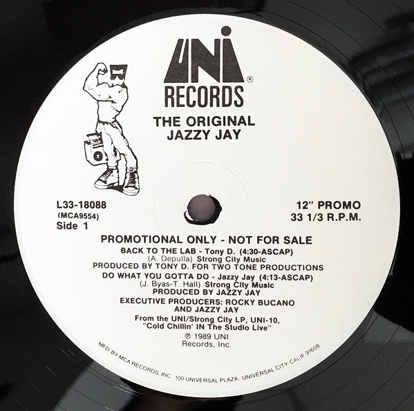 The Original Jazzy Jay* : Back To The Lab (12", Promo)