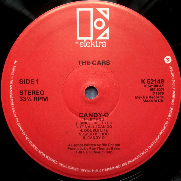 The Cars : Candy-O (LP, Album)