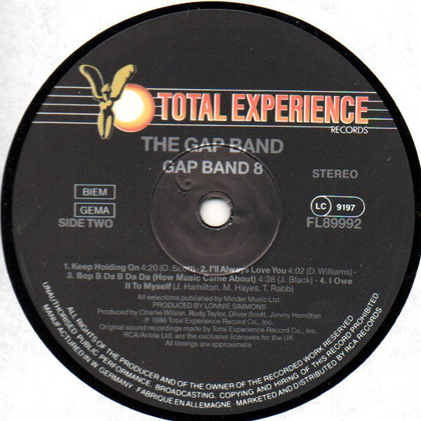 The Gap Band : Gap Band 8 (LP, Album)