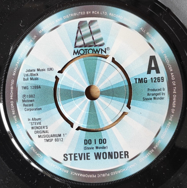 Stevie Wonder : Do I Do (7", Single, Pus)
