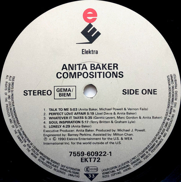 Anita Baker : Compositions (LP, Album)