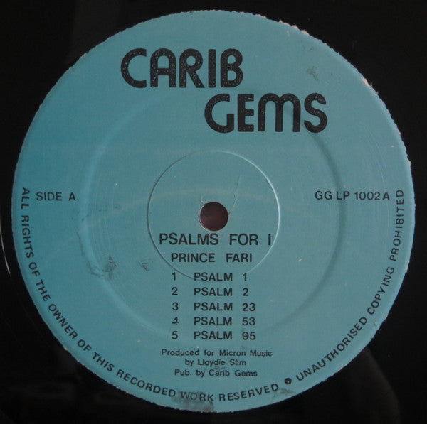 Prince FarI* : Psalms For I (LP, Album, RE)
