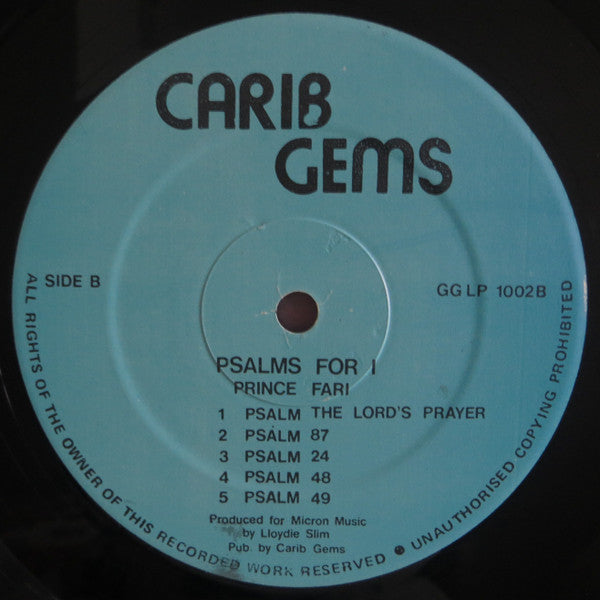 Prince FarI* : Psalms For I (LP, Album, RE)