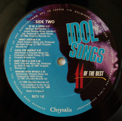 Billy Idol : Idol Songs - 11 Of The Best (LP, Comp)