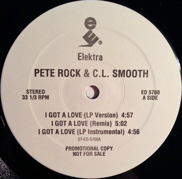 Pete Rock & C.L. Smooth : I Got A Love (12", Single, Promo)