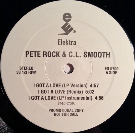 Pete Rock & C.L. Smooth : I Got A Love (12", Single, Promo)