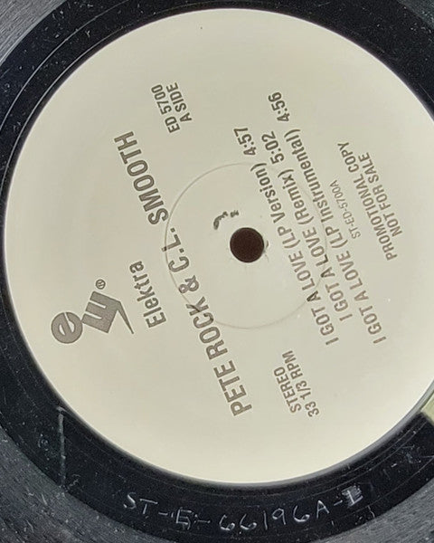 Pete Rock & C.L. Smooth : I Got A Love (12", Single, Promo)