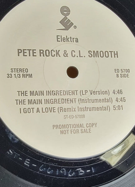Pete Rock & C.L. Smooth : I Got A Love (12", Single, Promo)