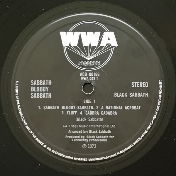 Black Sabbath : Sabbath Bloody Sabbath (LP, Album, Club, RP, Gat)