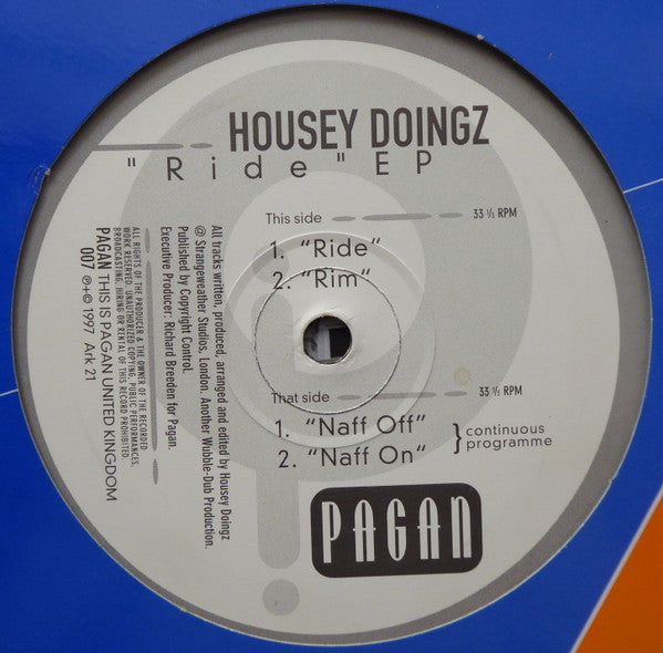 Housey Doingz : Ride EP (12", EP, Promo)