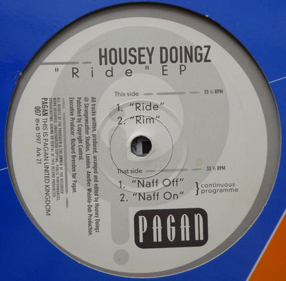 Housey Doingz : Ride EP (12", EP, Promo)