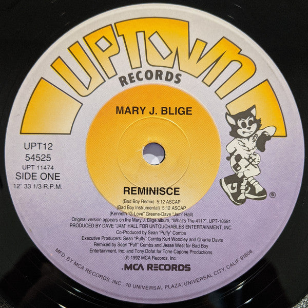 Mary J. Blige : Reminisce (12", Single)
