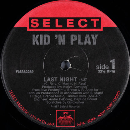 Kid 'N Play* : Last Night (12")