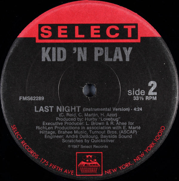 Kid 'N Play* : Last Night (12")