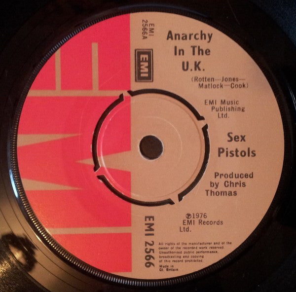 Sex Pistols : Anarchy In The U.K. (7", Single, M/Print, Chr)