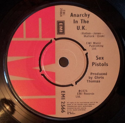 Sex Pistols : Anarchy In The U.K. (7", Single, M/Print, Chr)