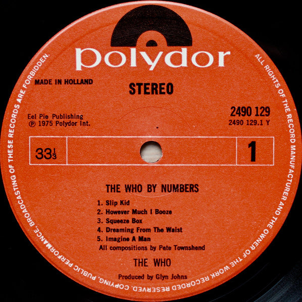 The Who : The Who By Numbers (LP, Album, Ltd, Num)