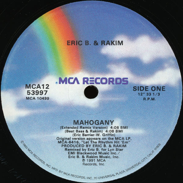 Eric B. & Rakim : Mahogany (12", Single)