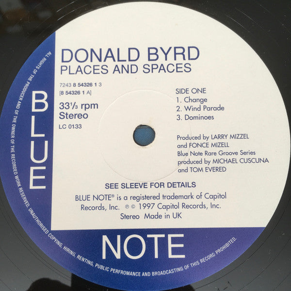Donald Byrd : Places And Spaces (LP, Album)