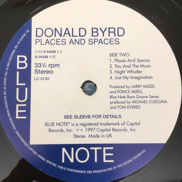 Donald Byrd : Places And Spaces (LP, Album)