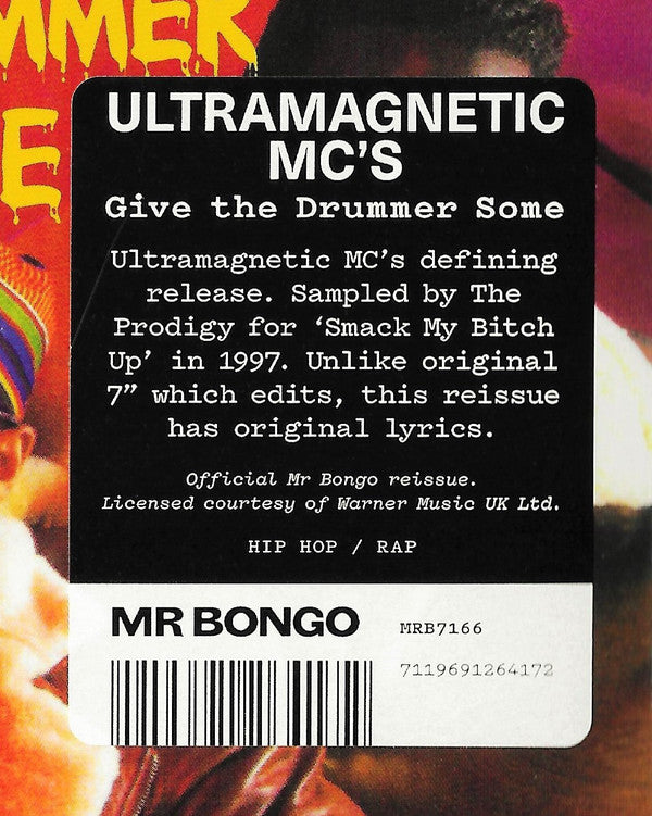 Ultramagnetic MC's : Give The Drummer Some (7", Single, RE)