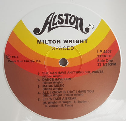 Milton Wright : Spaced (LP, Album, RE, RM, RP, Whi)