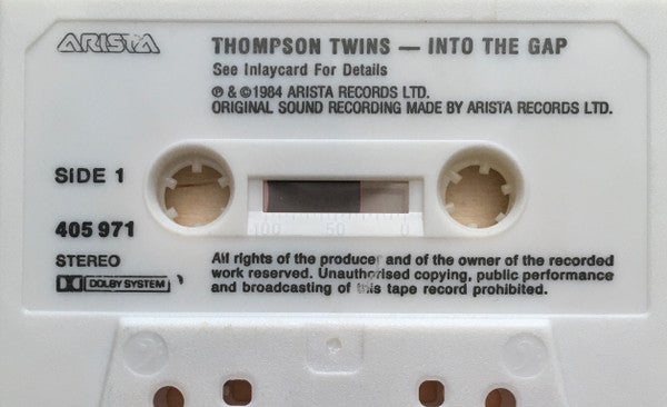 Thompson Twins : Into The Gap (Cass, Album, S/Edition, Whi)