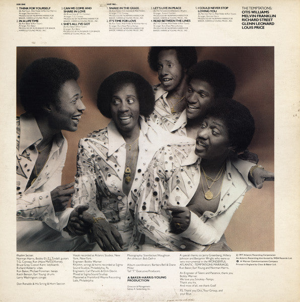 The Temptations : Hear To Tempt You (LP, Album)