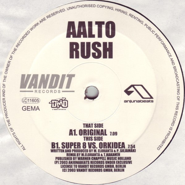 Aalto : Rush (12")
