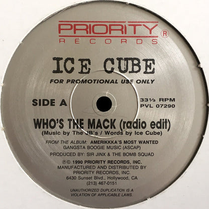 Ice Cube : Who's The Mack (12", Promo)