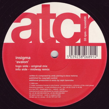 Insigma : Avalon (12")