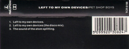 Pet Shop Boys : Left To My Own Devices (Cass, Single)