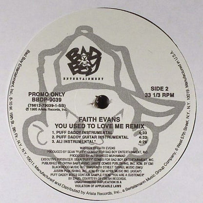 Faith Evans : You Used To Love Me (Remix) (12", Promo)