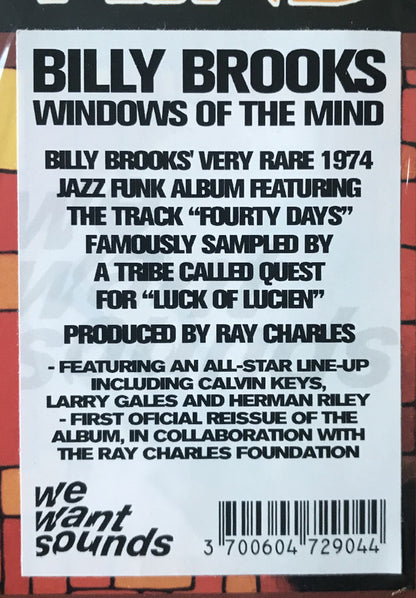 Billy Brooks : Windows Of The Mind (LP, Album, RE)