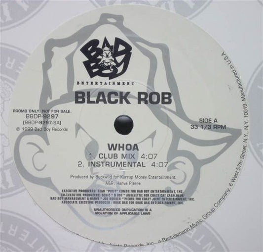 Black Rob : Whoa! (12", Promo)