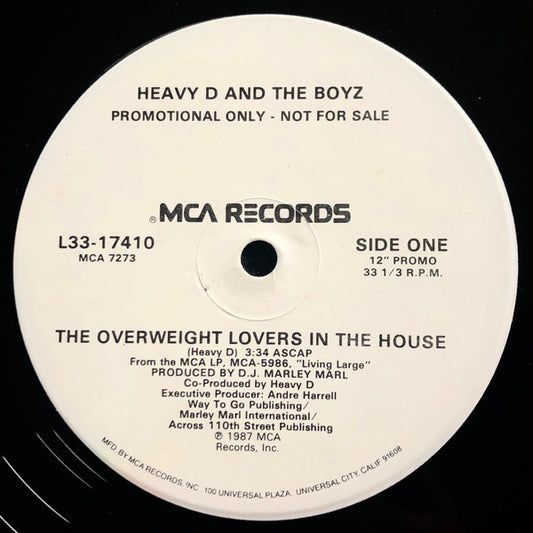 Heavy D. & The Boyz : The Overweight Lovers In The House (12", Promo)