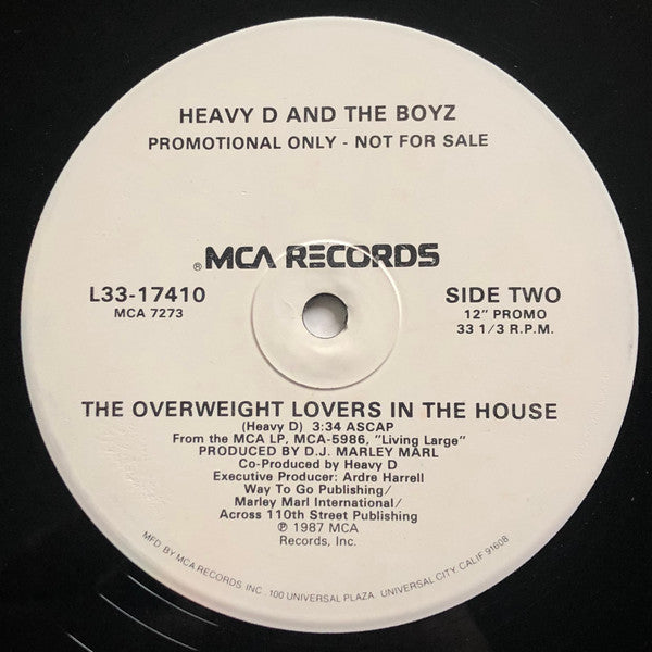 Heavy D. & The Boyz : The Overweight Lovers In The House (12", Promo)