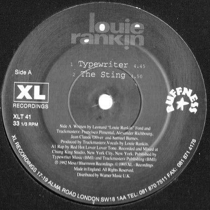 Louie Rankin : The Typewriter EP (12", EP)