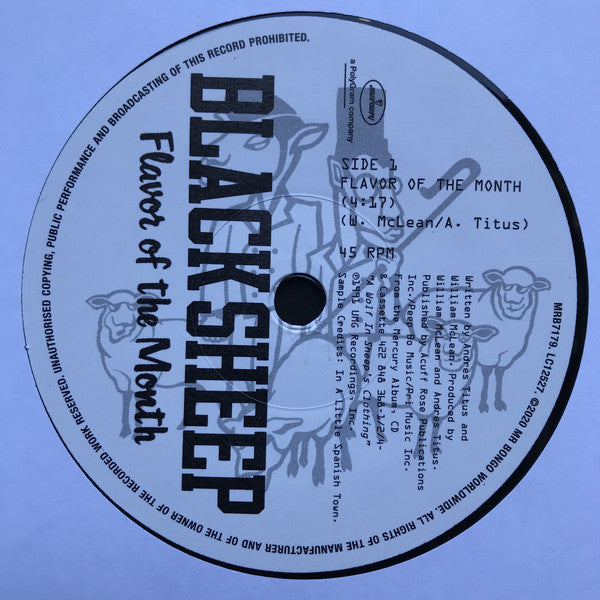 Black Sheep : Flavor Of The Month (7", Single, RE)