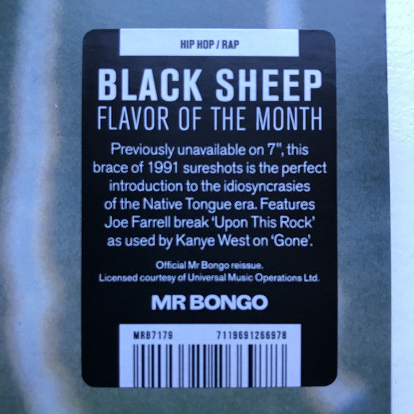 Black Sheep : Flavor Of The Month (7", Single, RE)