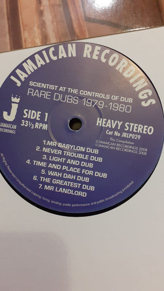 Scientist : Scientist At The Controls Of Dub: Rare Dubs 1979-1980 (LP, Comp, 180)