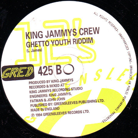 Sluggy Ranks / Admiral Bailey : Ghetto Youths Bust / Mi Hot Again (12")