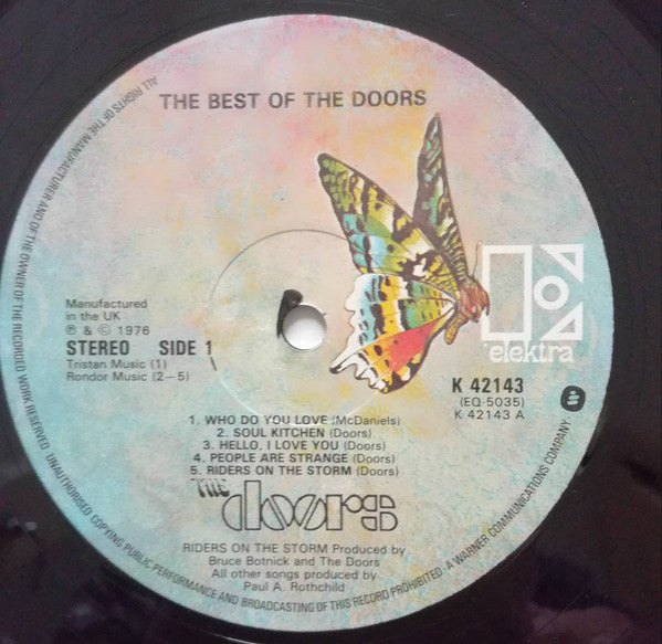 The Doors : The Best Of Doors (LP, Comp, RE, Str)